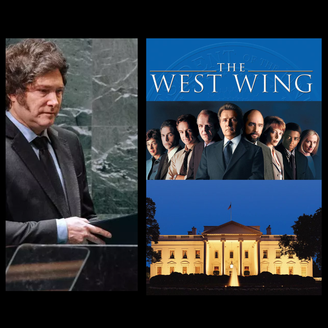 ¿El discurso de Javier Milei en la ONU fue un plagio de The West Wing?