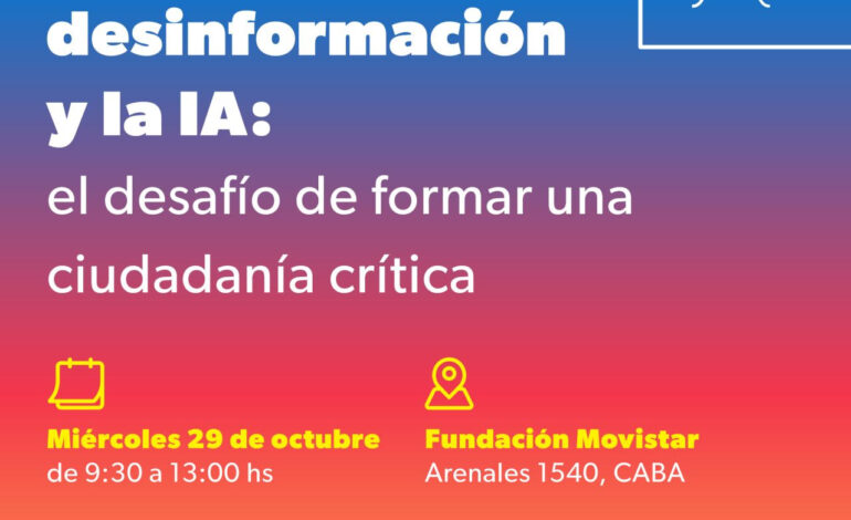 Formar ciudadanos críticos en tiempos de IA: el desafío que une a Chequeado, UNESCO y Fundación Movistar