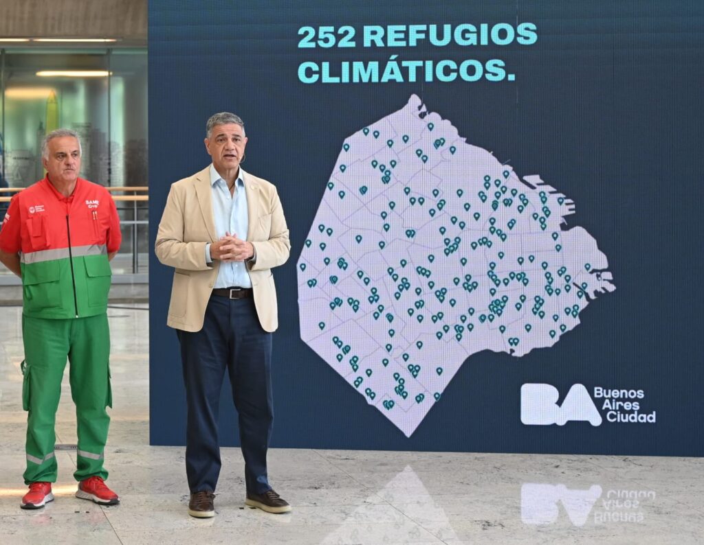 Jorge Macri lanzo los Refugios de la Ciudad ante el calor extremo