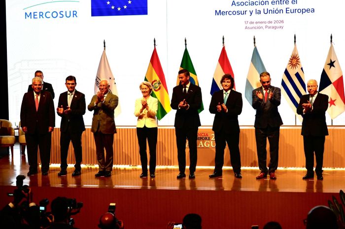Milei firma el acuerdo Mercosur–Unión Europea y cuestiona el proteccionismo