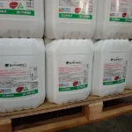 Nuevo envase de 20 litros de Syngenta que reduce un 30% el uso de plástico, desarrollado junto a ITA (Industrias Termoplásticas Argentinas), el primero de su tipo en el país