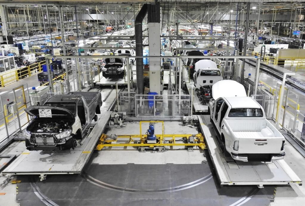 Planta industrial de Toyota en Zárate, Buenos Aires, donde la automotriz proyecta una inversión de USD 1.341 millones para fabricar vehículos electrificados.