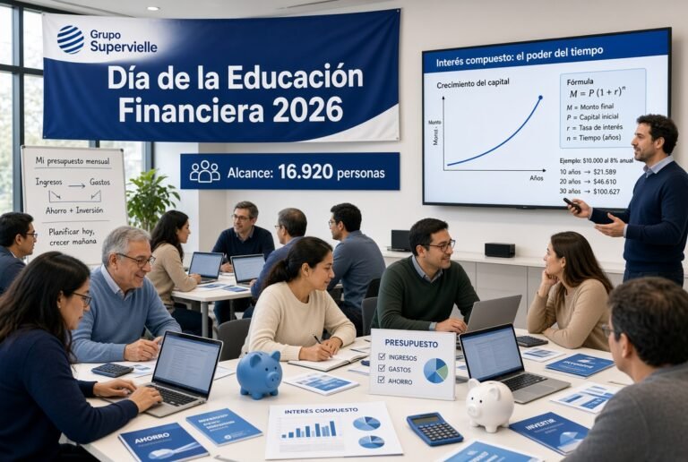 Grupo Supervielle alcanzó a 16.920 personas con programas de educación financiera entre enero y septiembre de 2026, con propuestas adaptadas a jóvenes, docentes, adultos y personas mayores.